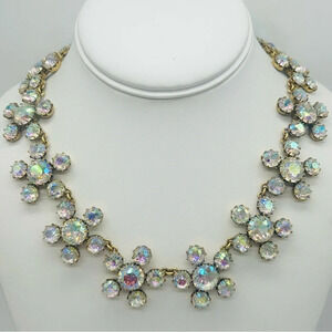 J. Crew AB Crystal Cluster Necklace
